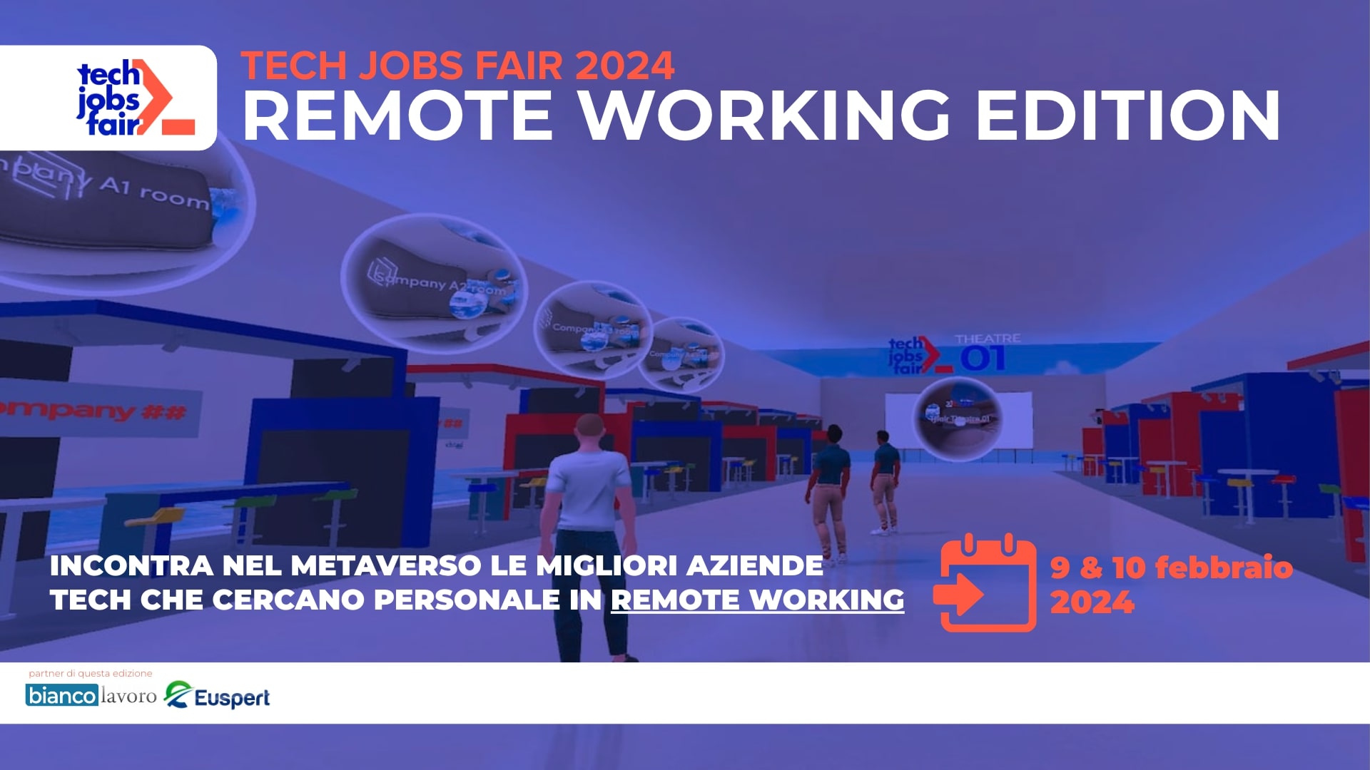 TECH JOBS fair Remote Working Edition 9 & 10 February 2024 > TECH